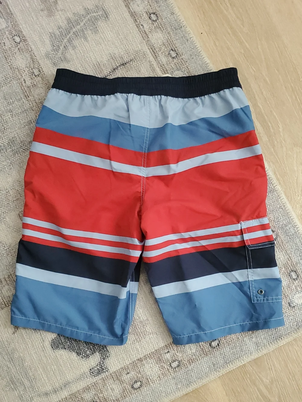 NWT Polo Ralph Lauren Teen Boys Striped Swim Trunks Swimsuit SzL (14-16)